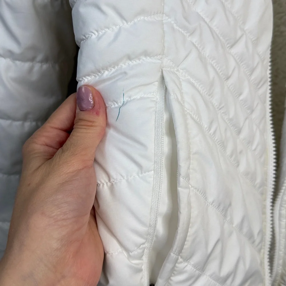 The North Face Reversible Puffer Winter Jacket White size Small - Picture 7 of 16